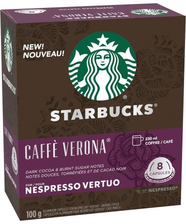 Starbucks By Nespresso Caff Verona Coffee Pods Dark Roast 4 X 8 Coffee Pods 32 Count & By Nespresso Single Origin Columbia Coffee Pods Medium Roast 8 Coffee Pods - Buy Online on GoSupps.com