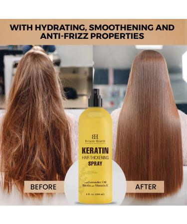 Botanic Hearth Keratin Hair Spray with Biotin, Vitamin E & Minerals - 8 fl oz - Made in USA - Buy Online on GoSupps.com