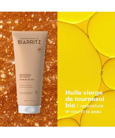 Laboratoires de Biarritz - Gommage en Huile - Exfolie & Adoucit - Certifi Bio - Corps - Fabriqu en France - 200 ml Nouvelle version - Buy Online on GoSupps.com