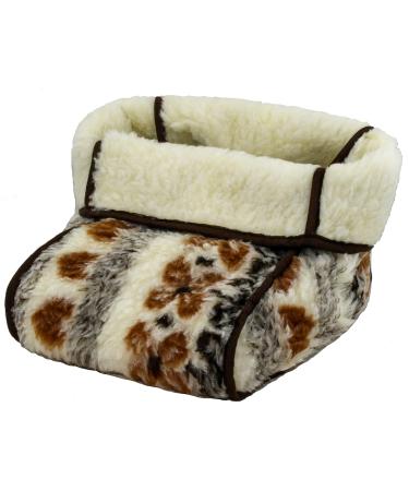 Brandsseller foot warmer toe warmer cuddly soft in lamb's wool look - patterned - Buy Online on GoSupps.com