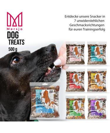 Mersjo Dog Snacks - 500g Training Treats | Gently Dried Meat Delicacies for All Breeds - Buy Online on GoSupps.com