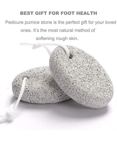 Pumice Stone 2-Pack for Feet and Hands - Callus Remover & Exfoliation Tool - Borogo Natural Lava Pedicure - Buy Online on GoSupps.com