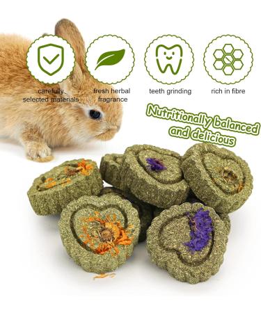 Episkey Bunny Chew Toys Small Animal Treats Natural Timothy Grass Chew Toys Grass Cake&Grass Ball Pet Snacks Molar Teeth Grinding Toy Chewing for Chinchillas Pig Dwarf Rabbit Gerbils H01 - Buy Online on GoSupps.com