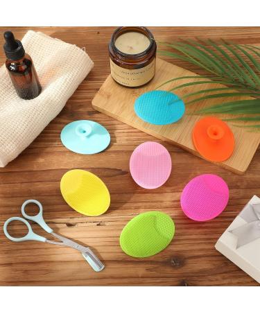 Roshtia 100 Pcs Face Silicone Scrubber - Exfoliating Facial Cleansing Brush for Pore Blackhead Removal & Skin Care - 20 Colors - Buy Online on GoSupps.com