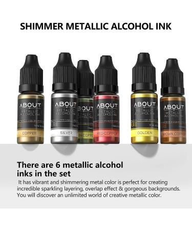 30 Bottles Alcohol Ink Set - Vibrant Colors for Resin Art, Petri Dish, Epoxy, Tumbler Cup Painting - 10ml Each - Buy Online on GoSupps.com