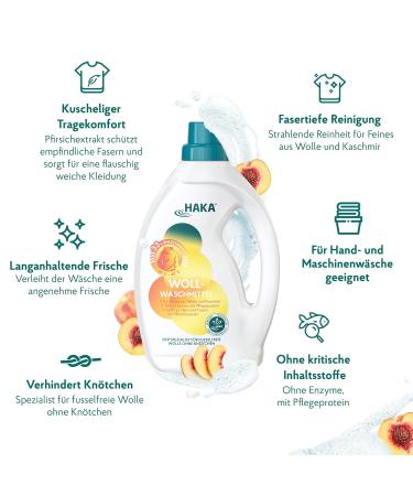 HAKA Wool Detergent - 33 Wash Loads Liquid for Wool & Cashmere | 1L Pack - International Shipping Available - Buy Online on GoSupps.com