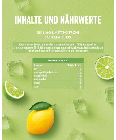 Buy Granini Lime Lemon Soda (6x500ml) | Refreshing Real Fruit Flavor Vegan No Sweeteners No Preservatives - International Shipping Available - Buy Online on GoSupps.com