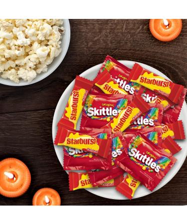 SKITTLES and STARBURST Fruity Halloween Candy Individually Wrapped Fun Size Assortment 90 Count 90 Piece Set - Buy Online on GoSupps.com