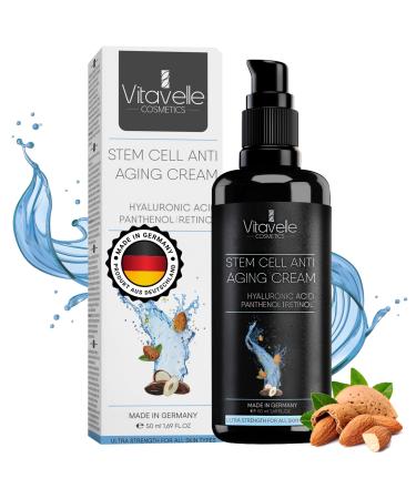VITAVELLE Stem Cell Beauty Face Cream - Hyaluronic Acid Moisturizer with Shea Butter  Jojoba  Almond  & Panthenol - Wrinkle Cream for Face - Hydrating Face Moisturizer for Smooth & Even-Looking Skin - Buy Online on GoSupps.com