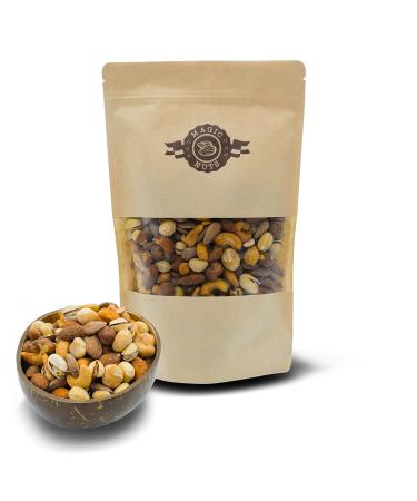 Magic nuts premium nut mix roasted and salted mixed nuts student food macadamias almonds cashew nuts pistachios hazelnuts (500g & 1kg) (1) 1.0 kilograms - Buy Online on GoSupps.com
