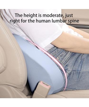 fanelod Car Seat Lumbar Support | Comfortable Driving Back Support - Soft Lumbar Pillow for Lower Back Discomfort Relief Car Back Cushion for Driving Ergonomic Lumbar Support for Car Blue - Buy Online on GoSupps.com
