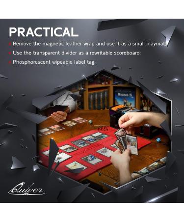 Green Citadel Deck Block - Premium 100+ Commander MTG Deck Box with Custom Divider for Cards, Dice, and Tokens - Compatible with Quiver Card Cases - Buy Online on GoSupps.com