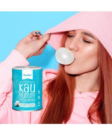 Xucker Sugar-Free Dental Care Chewing Gum - Vegan Xylitol Fresh Mint for Bad Breath - 100g + 600g Bag Set - Buy Online on GoSupps.com