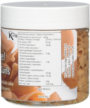PME Belgian Caramel Chocolate Curls 85 g - Buy Online on GoSupps.com