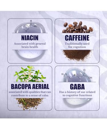 NATION HEALTH MD Cognilux - Brain Supplements for Memory and Focus - Nootropic Focus Supplement with Niacin Vitamin B6 GABA and More - Memory Supplement for Brain Brain Health - Buy Online on GoSupps.com