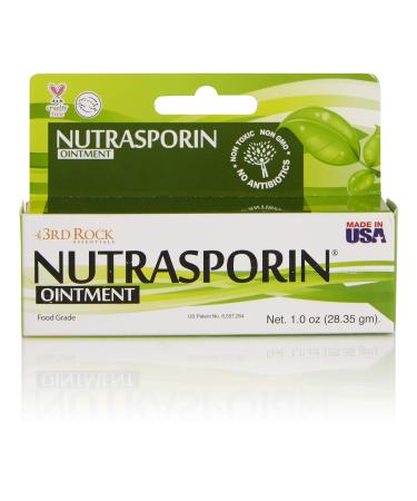 3rd Rock Essentials Nutrasporin Silver Ointment  Toxic-Free  Petroleum-Free  Non-Antibiotic  First Aid  Food Grade Ointment  1.0oz  Pack of 1