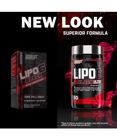 Nutrex Research Lipo-6 Black Ultra Concentrate | Thermogenic Fat Burner | 60 Count - Buy Online on GoSupps.com