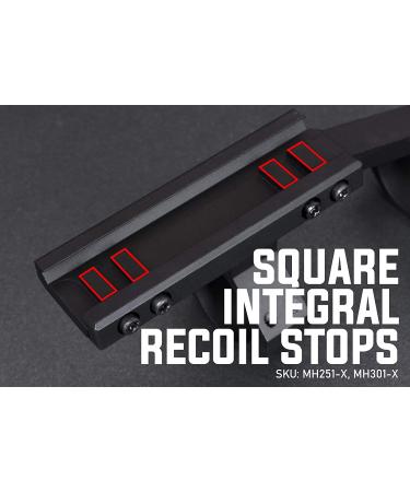 Monstrum Slim Profile Offset Cantilever Scope Mount | 30mm Black - Buy Online on GoSupps.com