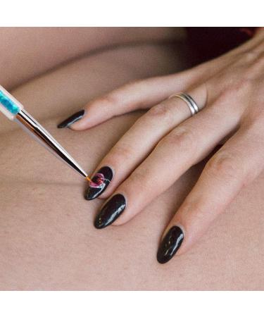 5pcs Double Ended Nail Art Brush Set - Dotting Drawing & Painting Tools for Perfect Nail Designs | International Shipping - Buy Online on GoSupps.com