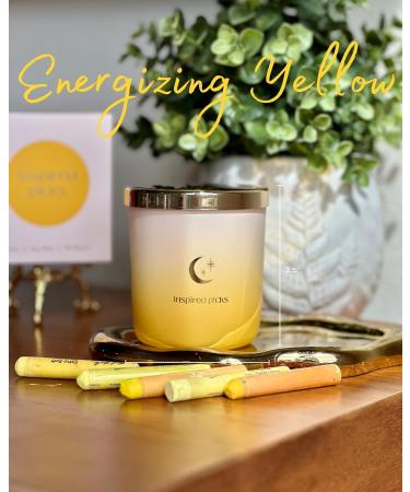 Uplift Spirits Candle Gift Set Green Gold Leaf & Wood Sage Yellow Gold Moon & Grapefruit Perfect International Shipping - Buy Online on GoSupps.com