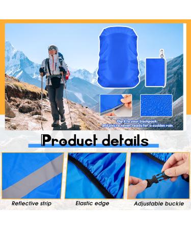 Amylove Waterproof Backpack Rain Cover 30-40L - 4 Pcs Reflective Strip Ultralight Pack Cover with Adjustable Strap and Storage Pouches - Buy Online on GoSupps.com