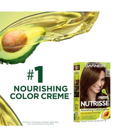 Garnier Nutrisse 51 Medium Ash Brown Hair Color 2 Pack - Permanent Dye - Buy Online on GoSupps.com