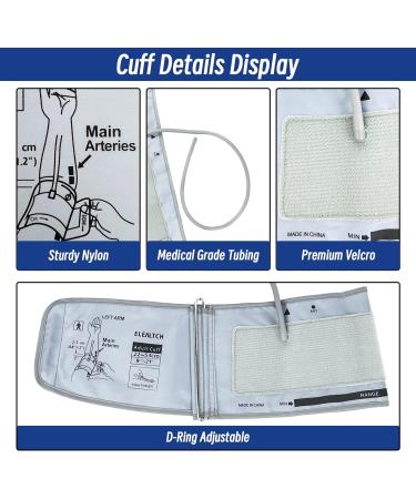 Omron Compatible XL Blood Pressure Cuff - Extra Large 9-21 Inches - Replacement Cuff for Big Arms (X-Large) - Buy Online on GoSupps.com
