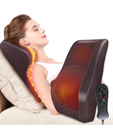 Back Massager Neck Massager with Heat, Shiatsu Massage Pillow for Pain Relief, Massagers for Neck and Back, Shoulder, Leg, Gifts for Men Women Mom Dad, Stress Relax at Home Office and Car