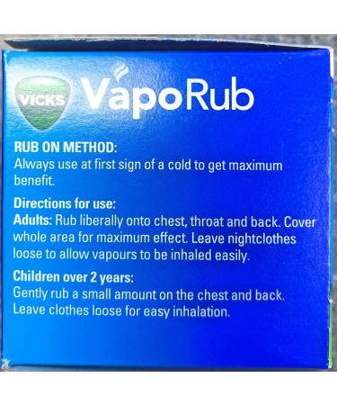 Vicks VapoRub Cold Remedy Jar 50g - Cough & Blocked Nose Relief - Buy Online on GoSupps.com