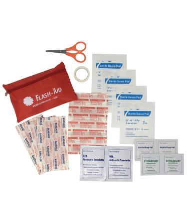 On The Go First Aid Kits (Bulk Travel First Aid Kits - 12-Pack of Mini First aid Kits) 20 Piece Set