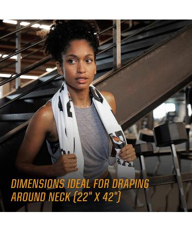 Gatorade Sideline Towel - White 21 x 39 - 100% Cotton - Machine Washable - Buy Online on GoSupps.com