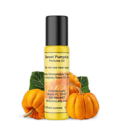Sweet Pumpkin Perfume Oil 0.3 Oz Portable Roll-On Fragrance with Long-Lasting Scent Delightful Essential Oils and Jojoba Oil For Daily Use 0.3 Fl Oz (Pack of 1)