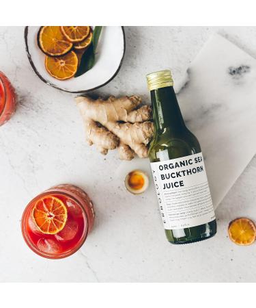 Jus d'Argousier 100% Bio 250 ml - Soutient l'Immunit et Stimule l' nergie - Riche en Vitamine C Om ga-7 et B ta-carot ne - Directement de la Ferme - Non Dilu - Sans Sucre Ajout ni Conservateur - Buy Online on GoSupps.com