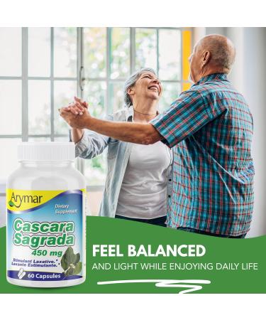 Arymar Cascara Sagrada 60 Capsules - Natural Herbal Supplement - Buy Online on GoSupps.com