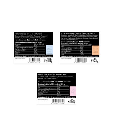 Ankerkraut Gift Set - Premium Herbal Salt Wok Spice & Apple Pie Deluxe Box for Friends & Family - Buy Online on GoSupps.com