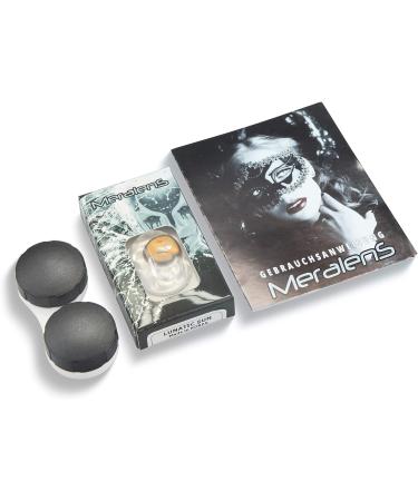 Buy Funnylens Yellow Black Crazy Fun Contact Lenses - Perfect for Carnival | Free Lens Container | 0.0 Diopters - Buy Online on GoSupps.com