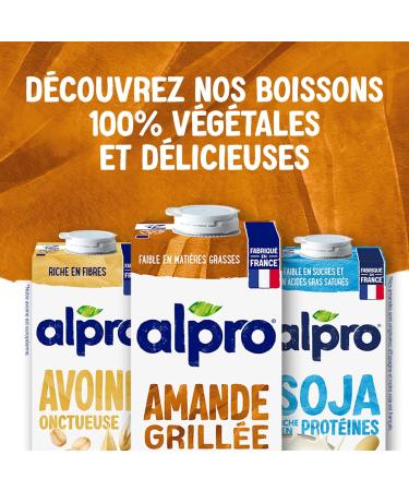 Alpro - Vegetable Drink - Toasted Almond Milk - 1L - Pack of 4x1L - Buy Online on GoSupps.com