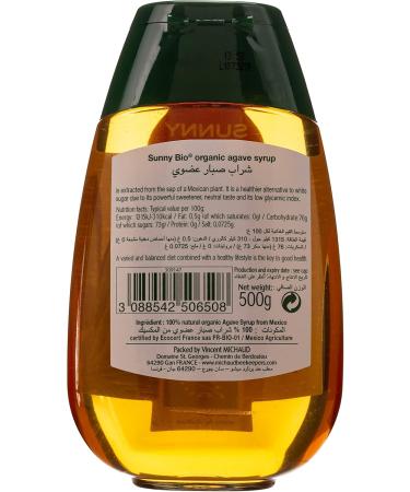 Sunny Bio Organic Agave Syrup Squeezer 500g - Buy Online on GoSupps.com
