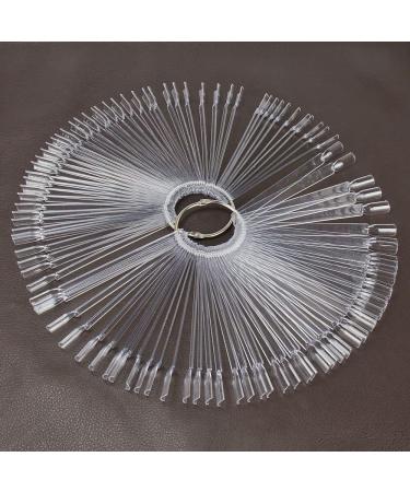 SGSHQQ 100 Fan-Shaped Nail Pattern Sticks | False Nail Art Tips | Polish Gel Salon Display Tools & Nail Strassstein Set - Shop Internationally - Buy Online on GoSupps.com
