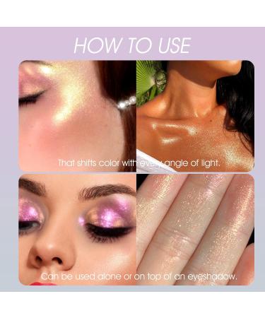 3 Pcs Liquid Chameleon Eyeshadow Set - Metallic Multichrome Glitter - Long-lasting & Holographic (#B) - Buy Online on GoSupps.com