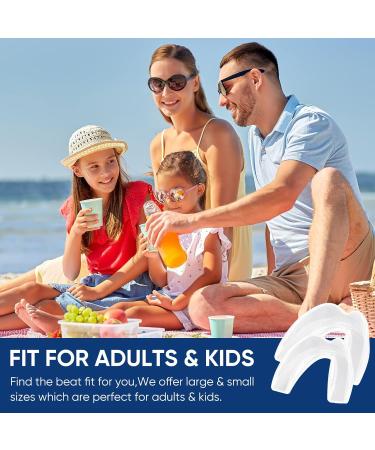 Teeth Grinding Night Guard 4PCS Set - Adults Gum Shield for Sleeping and Retainers - 2 Sizes - Buy Online on GoSupps.com