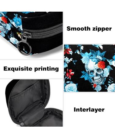 GIAPB Period Bag - Blue Skull Period Storage & Makeup Pouch - Buy Online on GoSupps.com