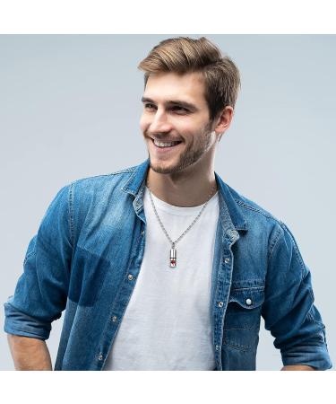 Large Medical Alert Necklace | Stainless Steel Medical ID Pendant for Men & Women - Buy Online on GoSupps.com