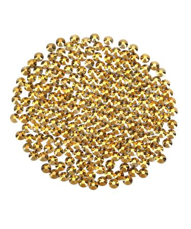 Yhmq du 1440pcs pieces of rhinestones nail crystals + rhinestones for nails crystal gold hematite + SS12 (2.8 + 3.0mm) gold hemating SS12-1440PCs