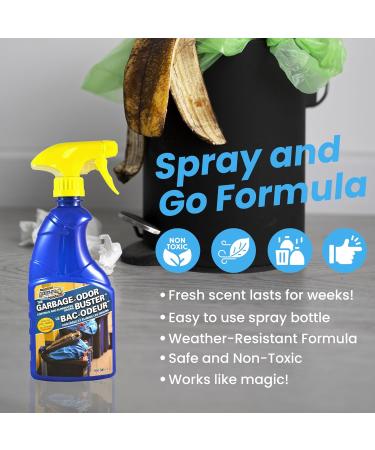 Outdoor Trash Can Odor Eliminator Spray - Freshen and Control Garbage Bin Smells with Ease (500 ml / 16.9 oz) 1 count (Pack of 1) - Buy Online on GoSupps.com