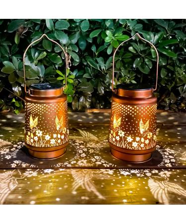 Hummingbird Solar Lantern Lights Outdoor Hanging Metal Decor Lanterns-Waterproof LED Decorative Light for Garden Patio Yard Lawn Backyard Front Porch as Gifts for Mom Grandma Women (2 Hummingb 2 Hummingbirds and 2 Dragonflies 4 - Buy Online on GoSupps.com