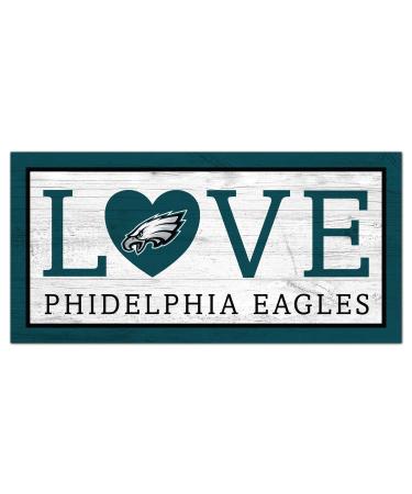 Fan Creations NFL Philadelphia Eagles Unisex Philadelphia Eagles Love Sign, Team Color, 6 x 12