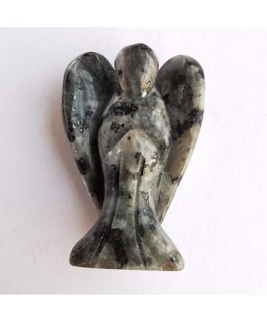 Lovionus89 Labradorite Guardian Angel Statue - Hand-Carved 5cm Healing Crystal Figure for Home D cor - Buy Online on GoSupps.com