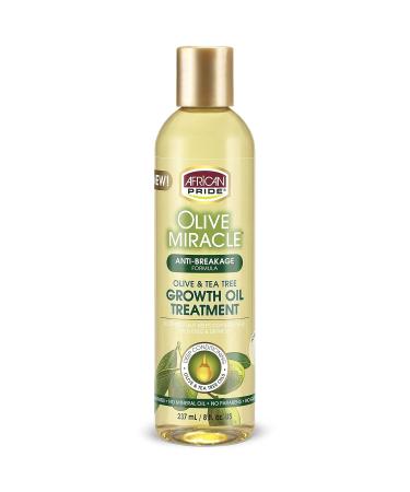 African Pride Olive Miracle Growth Oil 8 Oz - Pack of 3 (3-Pack) | Nourishing Hair Treatment - Buy Online on GoSupps.com