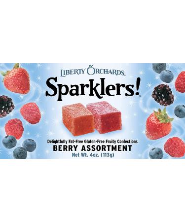 Liberty Orchards Berry Sparklers - 4 Ounce | Fat Free, Gluten Free, Nut Free - Buy Online on GoSupps.com